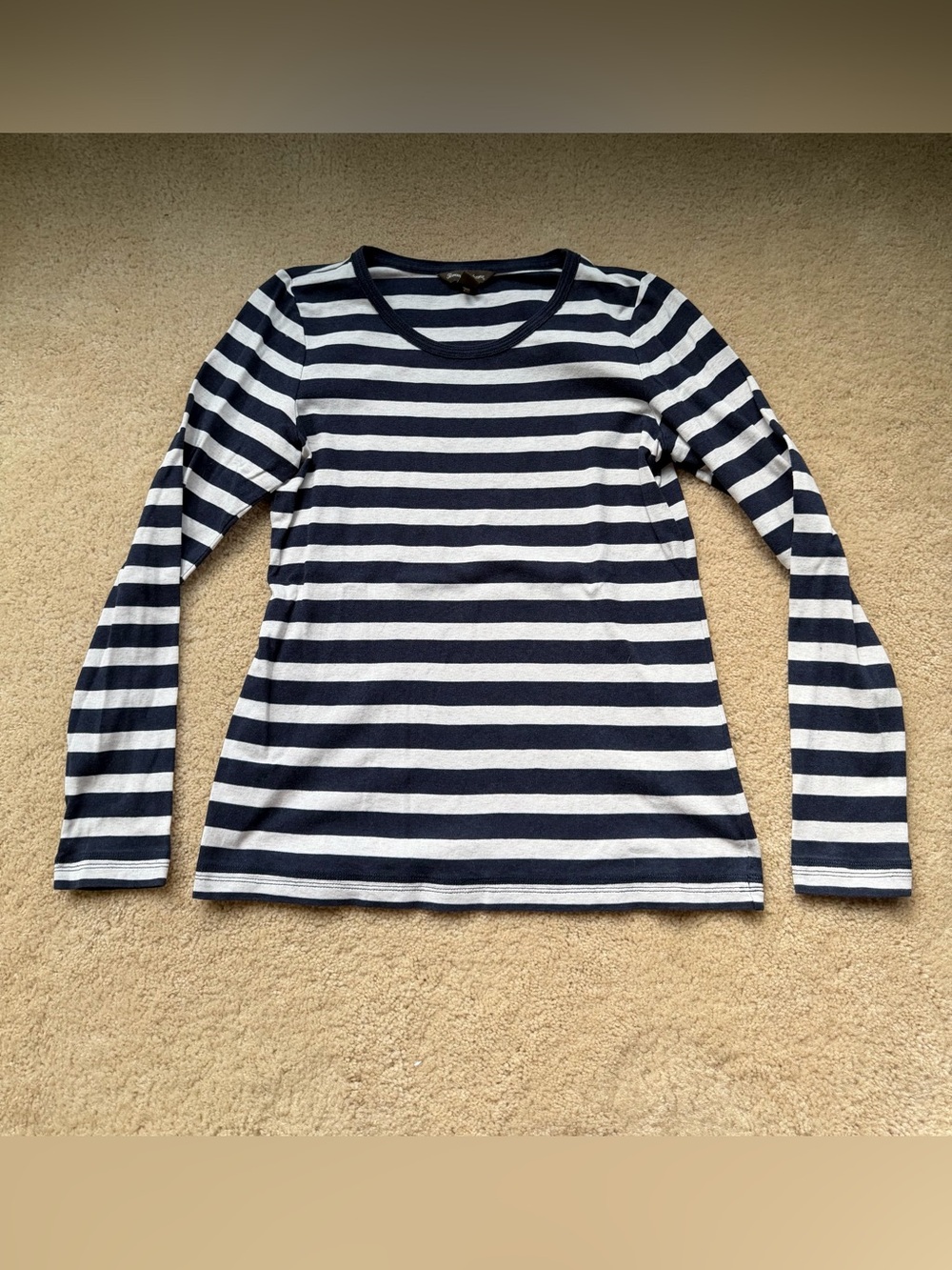 Tommy Bahama Women’s Blue & White Striped Long Sleeve Tee Shirt - Size M - VGUC